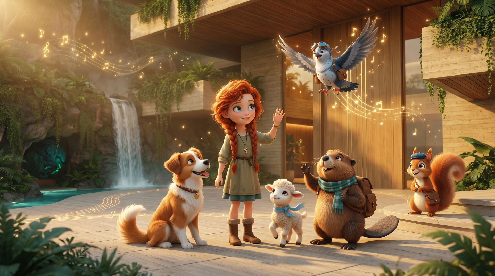 Steps To Joy character group at entrance